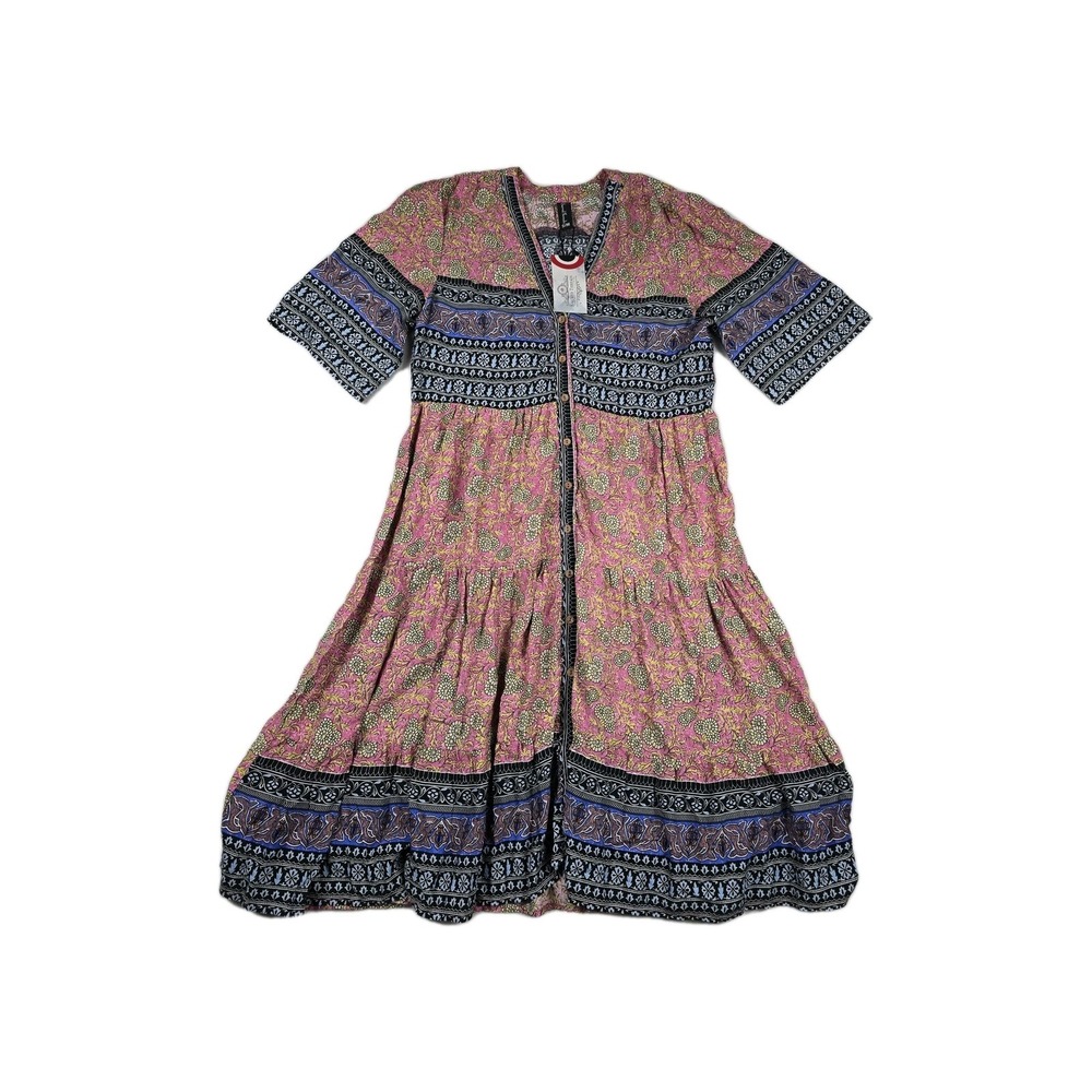 Sacred‎ Threads Multicolor Women's Small/Medium Dress Boho Hippie New